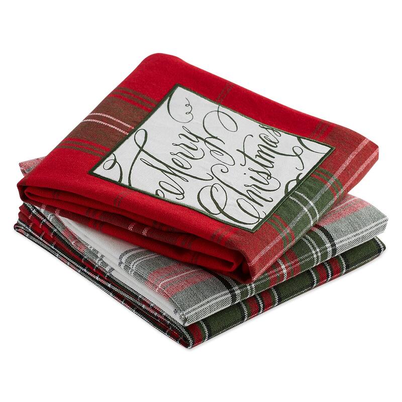 DII Assorted Christmas Printed Dishtowel