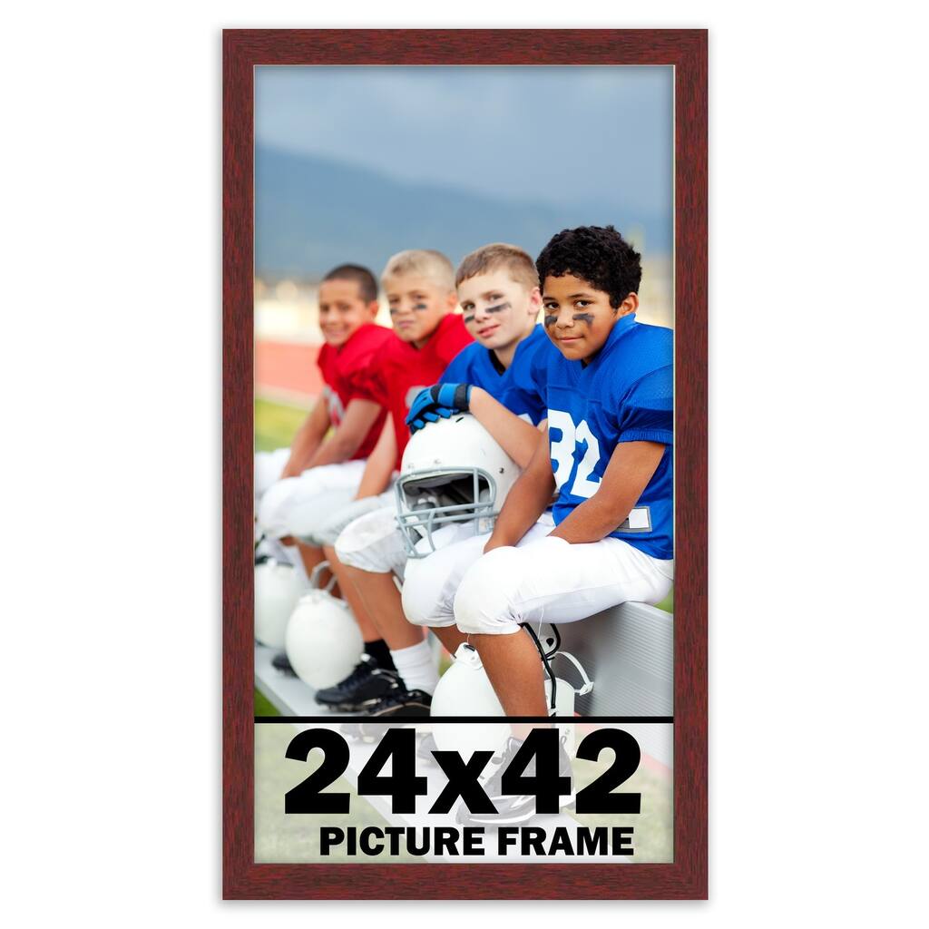 24x42 Frame Brown Mahogany Picture Frame - Solid Wood Frame Kit