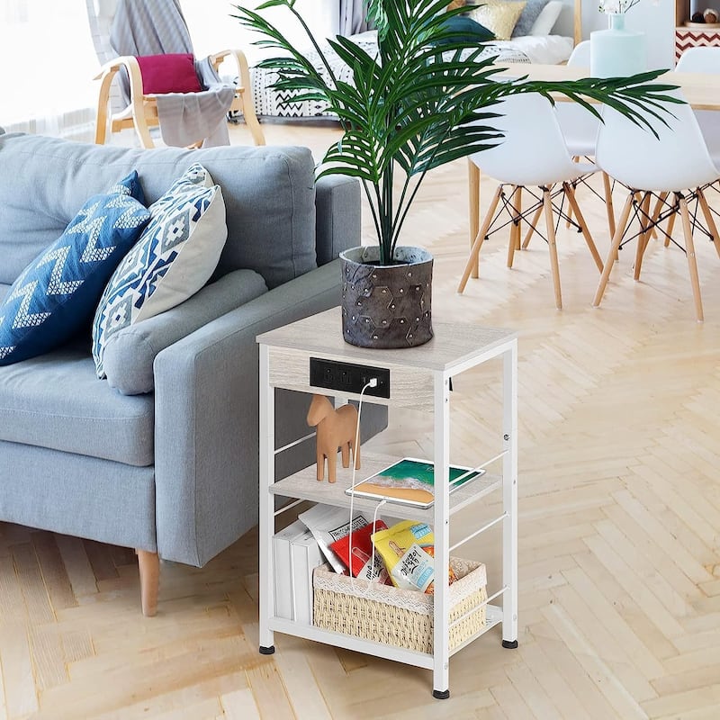 Nightstand with Charging Station