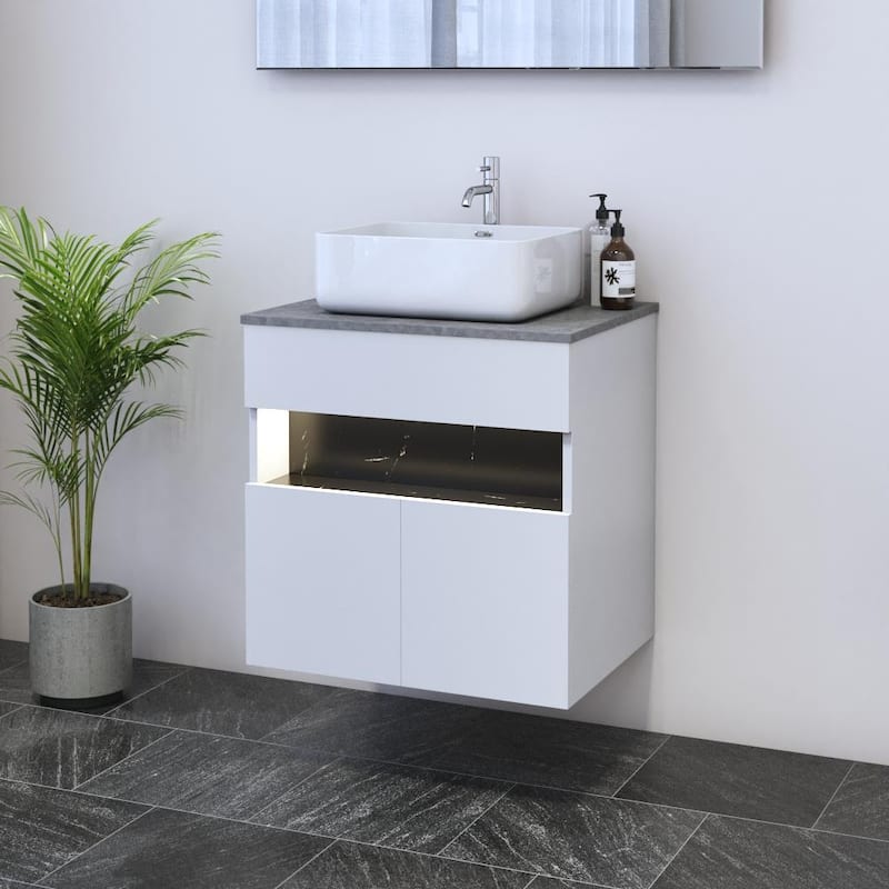 Laguna 2D 60 Floating Bathroom Vanity (24" Width)