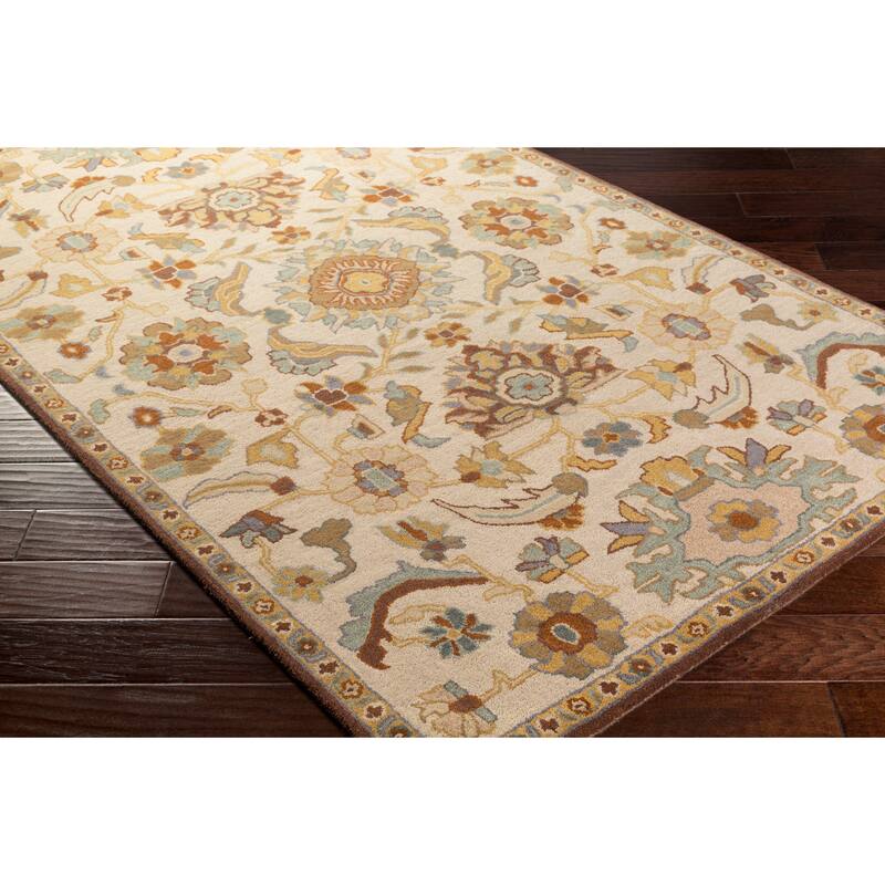 Hand-Tufted Wigton Floral Wool Area Rug