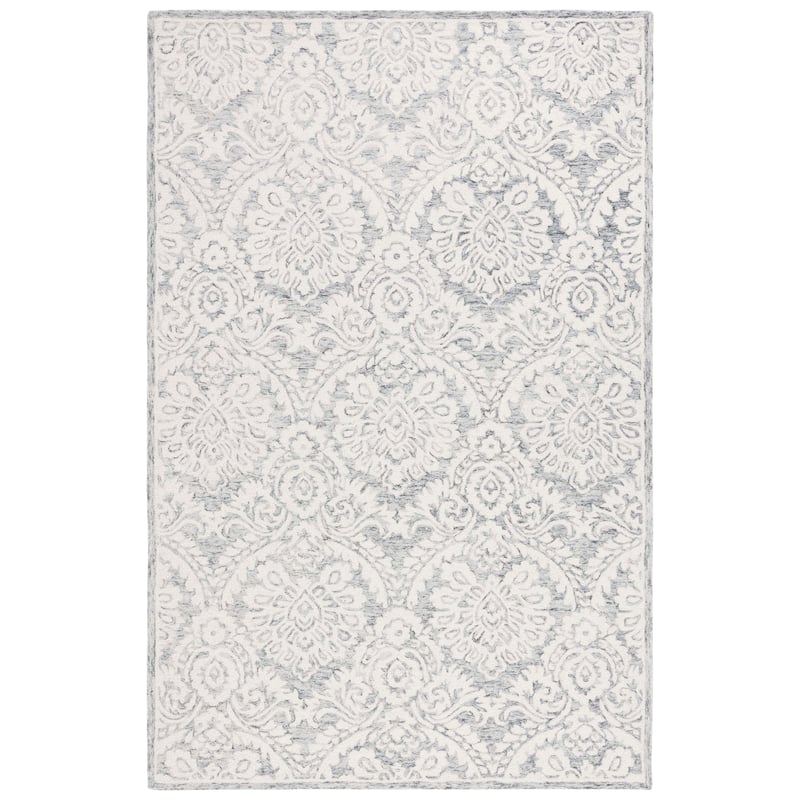 SAFAVIEH Handmade Blossom Esta Modern Floral Wool Rug
