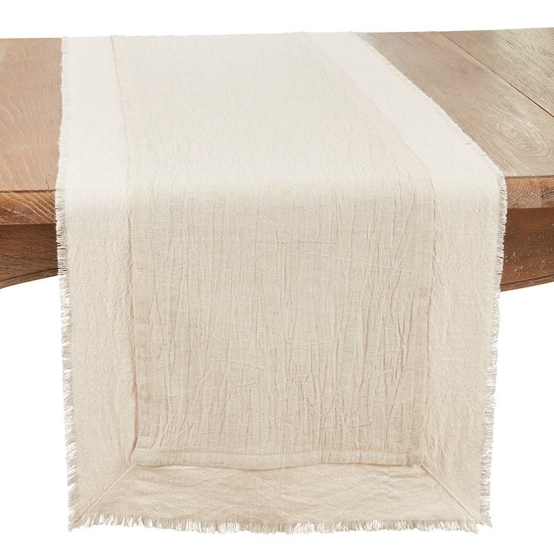 Fringe Duo Layer Table Runner - 16"x72" - 16"x72"