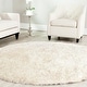 preview thumbnail 11 of 48, SAFAVIEH Malibu Handmade Shag Senem Casual Rug 5' x 5' Round - White