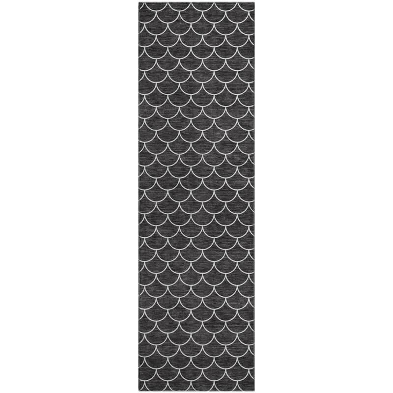 Premium Washable Super Soft Geo Scallops Mayfield Rug