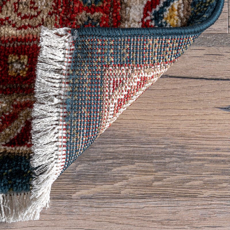 Nuloom Traditional Tribal Diamond Emblems Area Rug