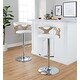 preview thumbnail 122 of 141, Carson Carrington Viby Adjustable Bar Stool with Rounded T Footrest (Set of 2)