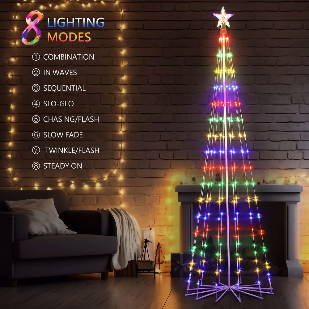 Holographic Christmas Tree Wind Spinner Design