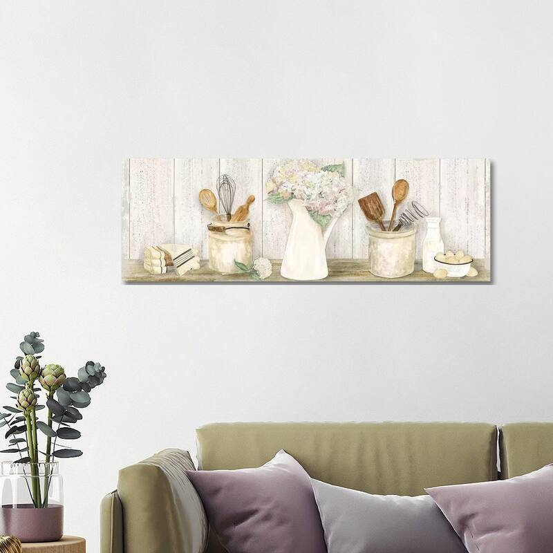 iCanvas "Vintage Kitchen Panel" by Tara Reed Canvas Print - 16x48x1.5