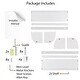 preview thumbnail 8 of 6, Wallniture Lissa Wood Bookshelf White Floating Shelves Toy Storage Kids Room Decor (Set of 2)
