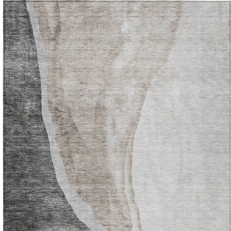 HomeRoots Abstract Transitional Rectangle Outdoor Rug