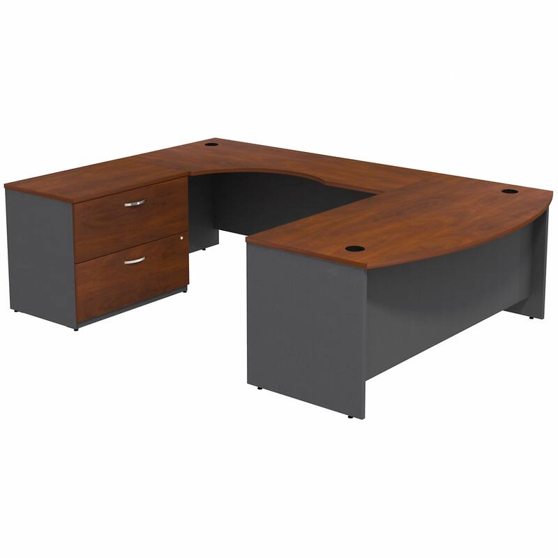 Series C 72W LH U Desk with File Cabinet by Bush Business Furniture