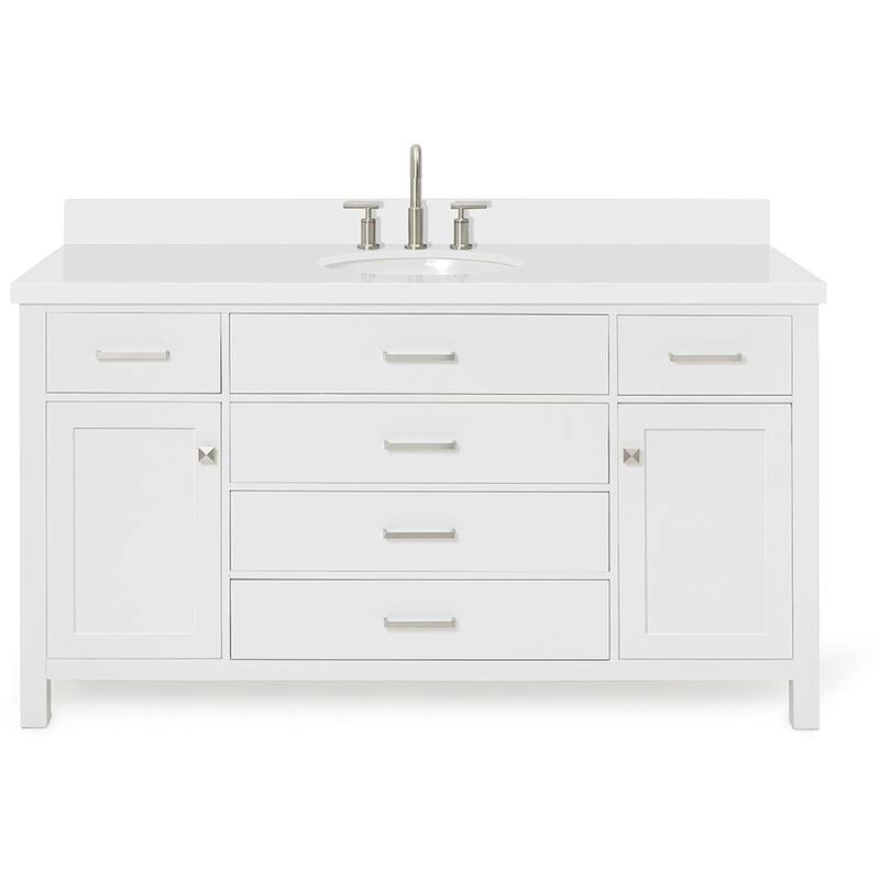 Ariel H061SWQOVO Bristol 61" Free Standing Single Oval Basin Vanity