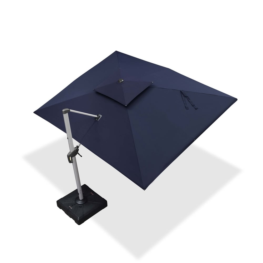 PURPLE LEAF 10 x 12ft Outdoor Rectangle Large Cantilever Umbrella