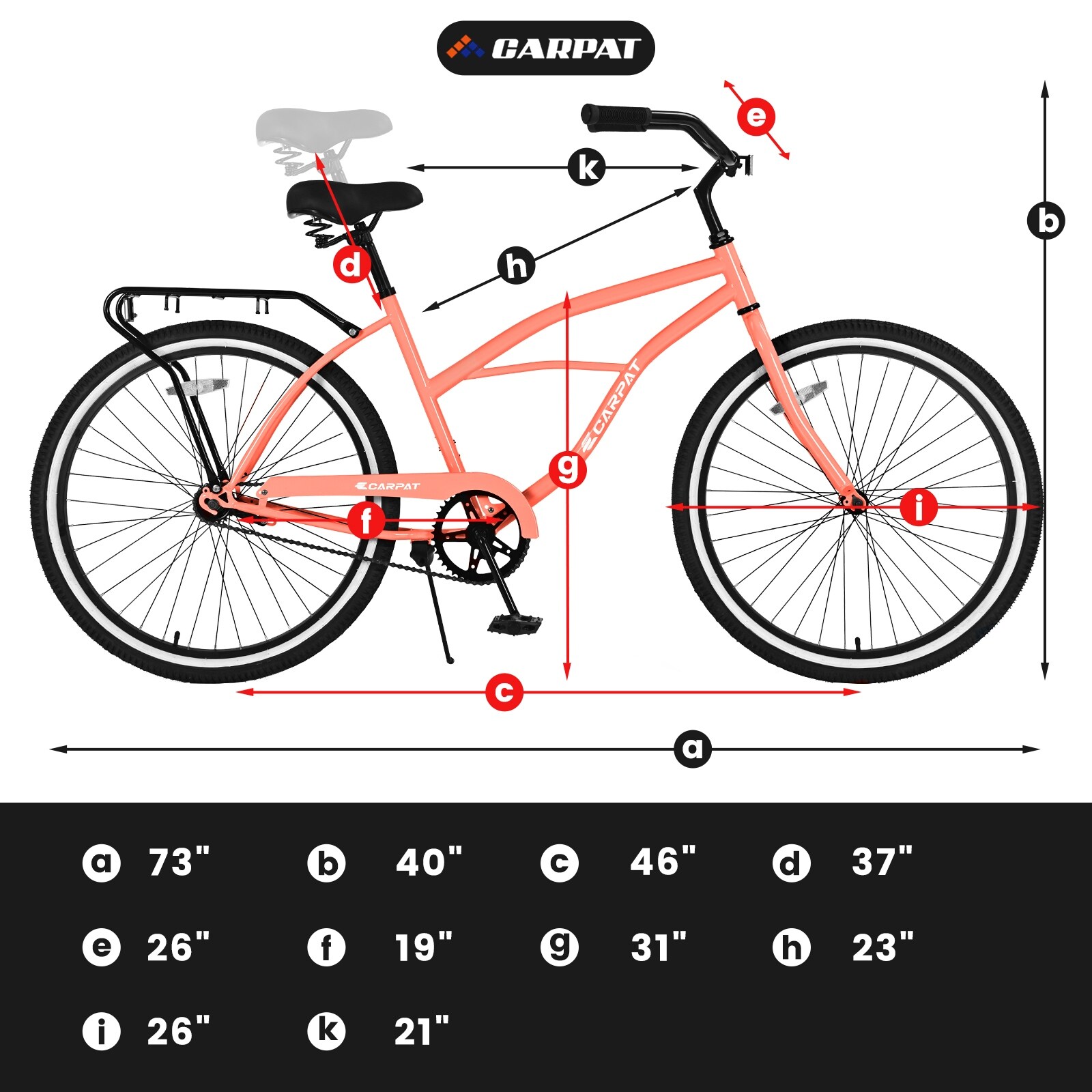 26 Inch Beach Cruiser Bike for Men and Women Single Speed Drivetrain On Sale Bed Bath Beyond 38314942