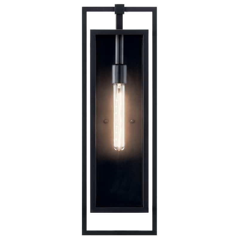 Kichler Lighting Goson 24 in. 1-Light Black Outdoor Wall Sconce