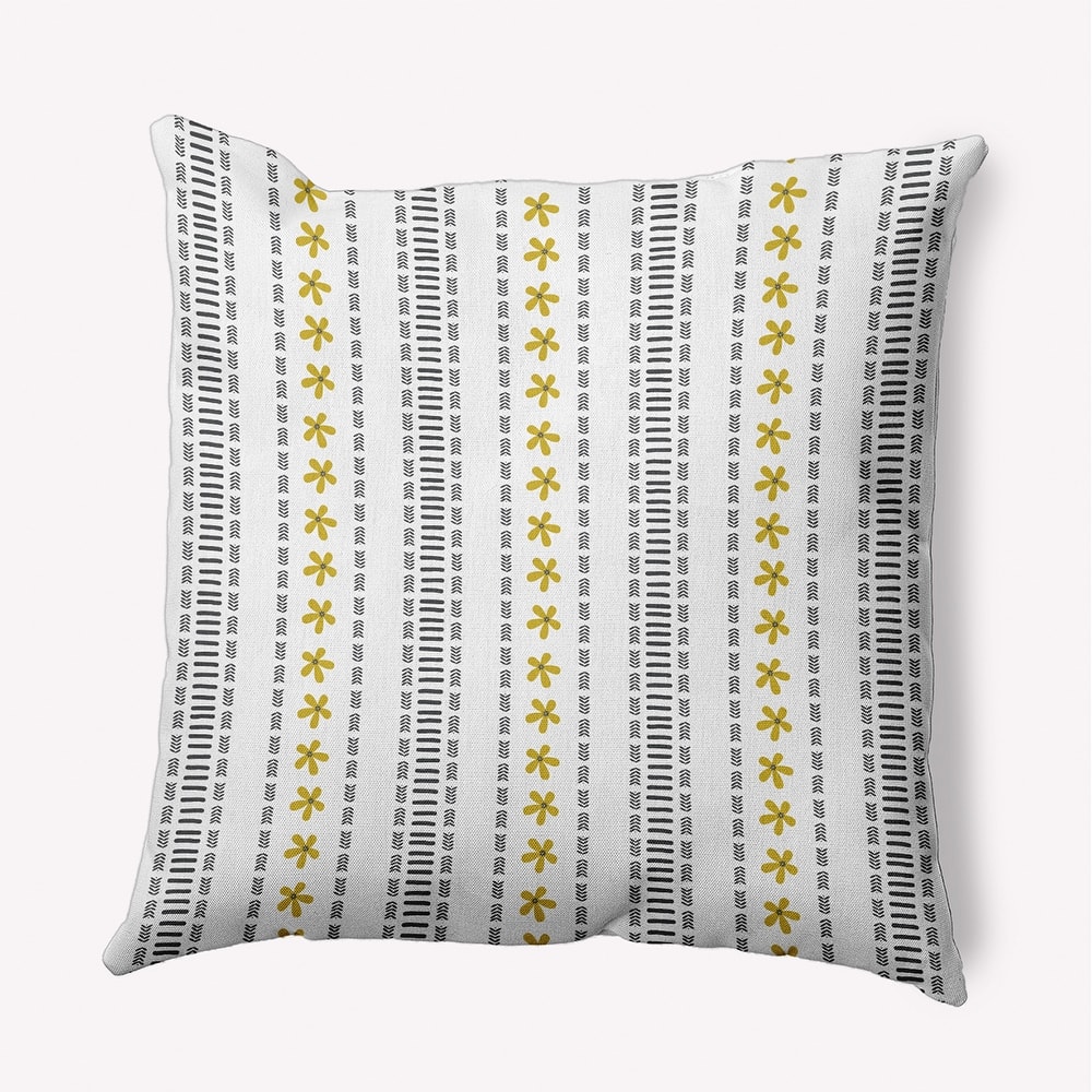 Dainty Stripes Indoor/Outdoor Throw Pillow