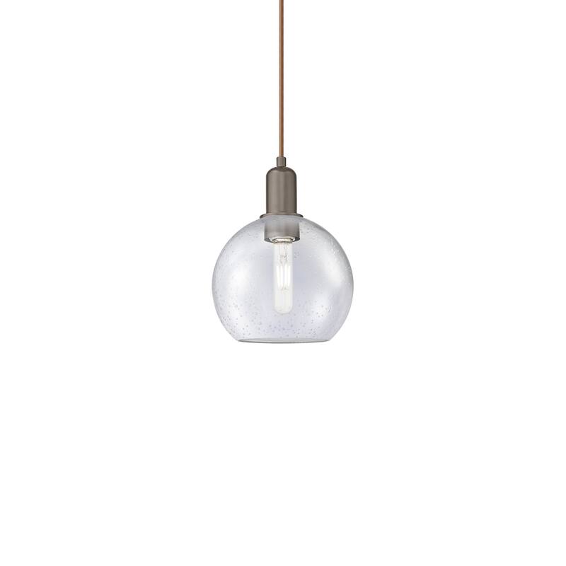 Innovations Lighting 716-1P-11-8 Athens Pendant Athens 8" Wide Mini - Oil Rubbed Bronze / Seedy