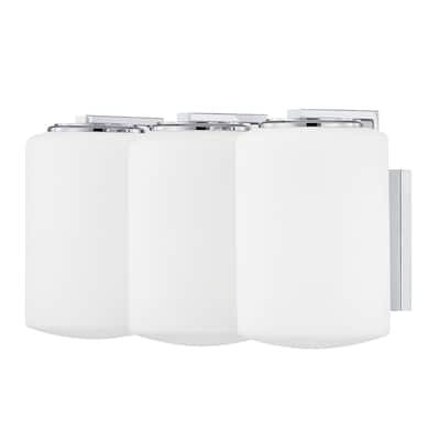 Mitzi by Hudson Valley Chantal 3-light Polished Chrome Bath Bracket with Opal Matte Glass - Polished Chrome