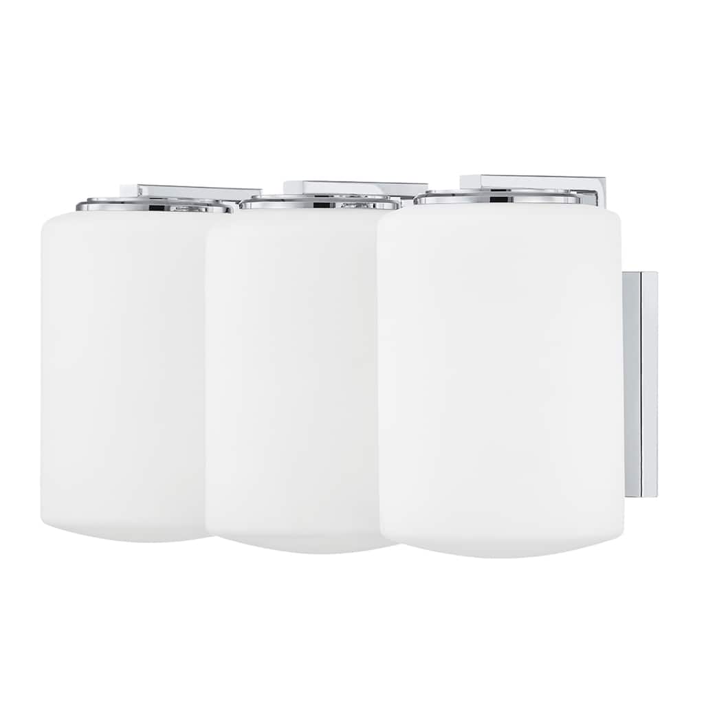 Mitzi by Hudson Valley Chantal 3-light Polished Chrome Bath Bracket with Opal Matte Glass - Polished Chrome