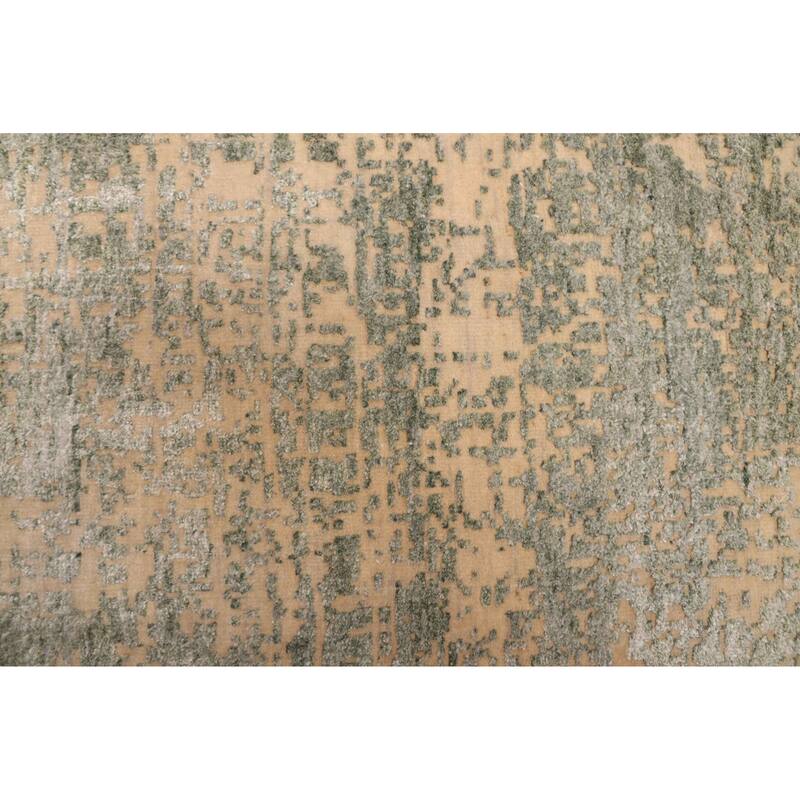 ECARPETGALLERY Hand-knotted Legacy Dark Green Silk, Wool Rug - 2'6 x 12'1