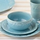 preview thumbnail 6 of 7, Certified International Coastline Blue 16 Piece Dinnerware Set, Service for 4 - 10.50"L x 10.50"W x 1.13"H