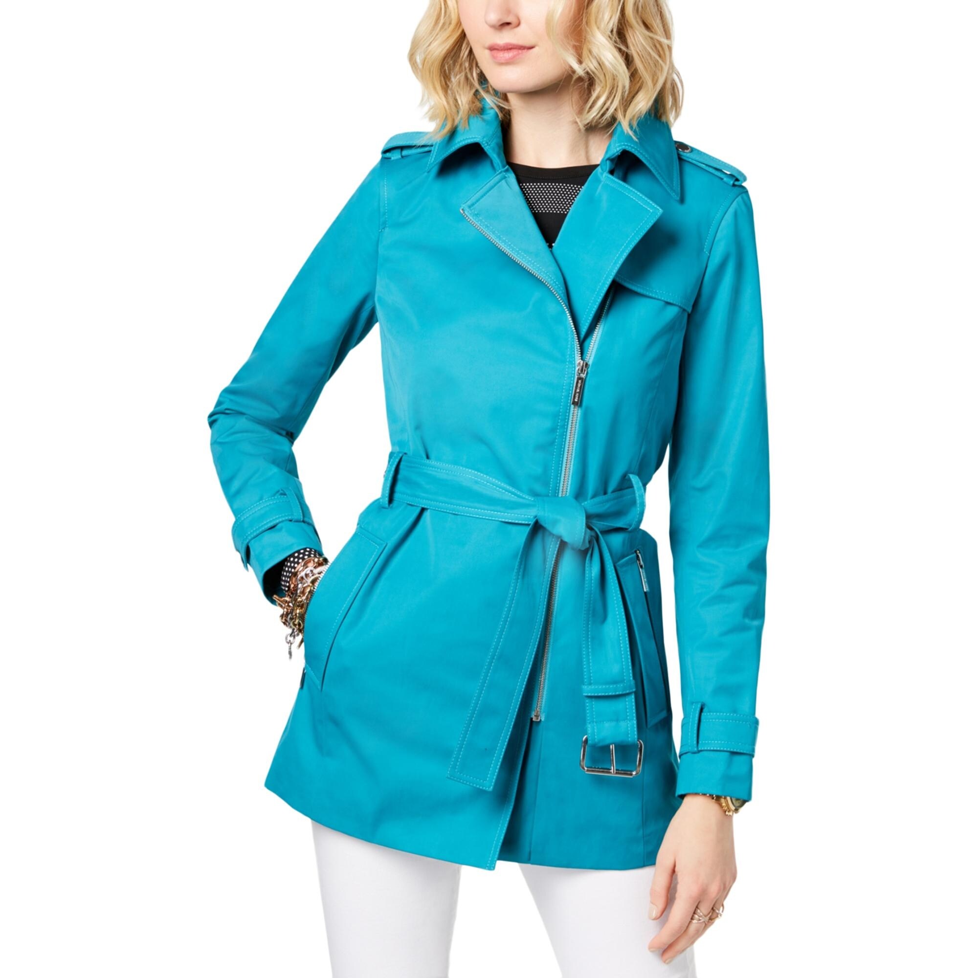 michael kors teal coat