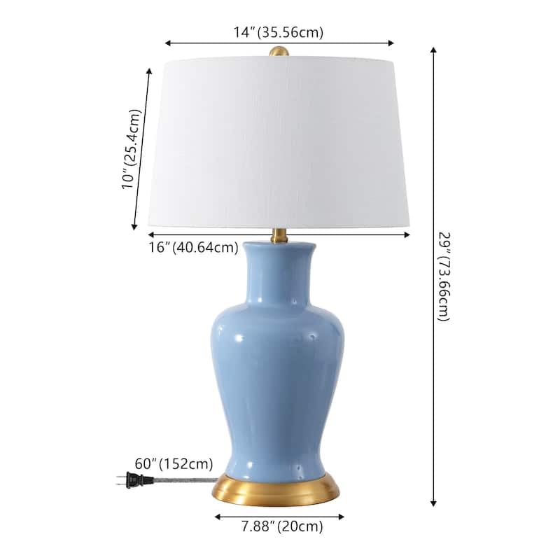 Julia 29" Ceramic LED Table Lamp, by JONATHAN Y