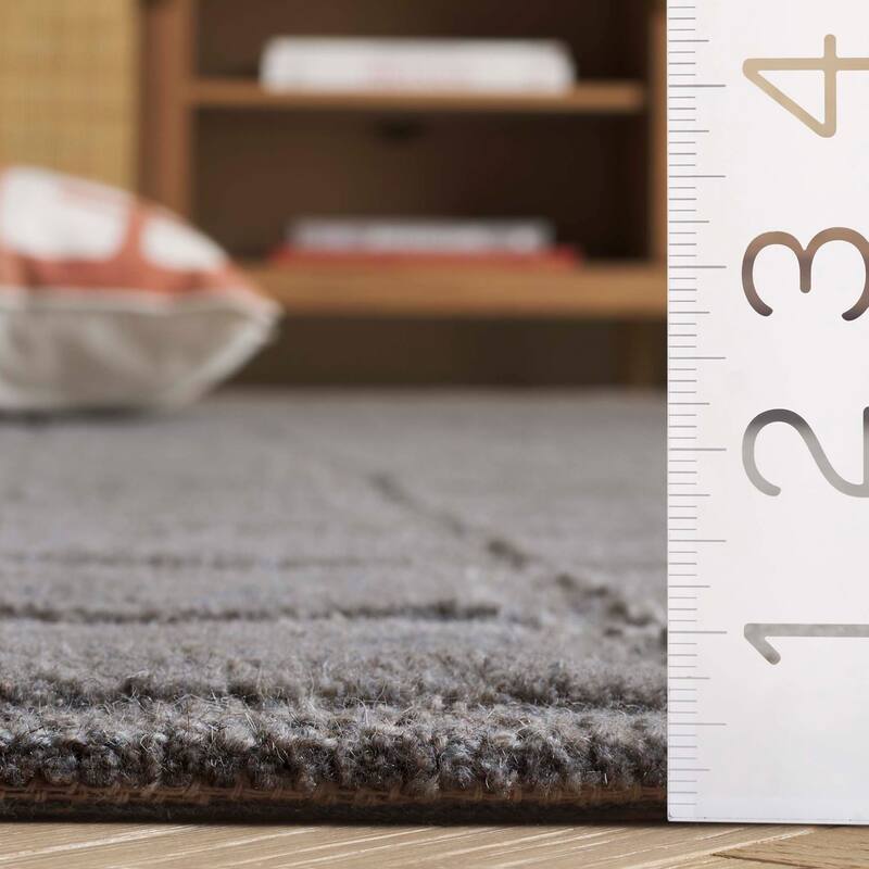 SAFAVIEH Handmade Genre Abstract Trellis Mid-Century Modern Wool Rug