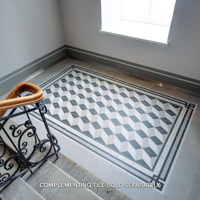 Merola Tile Twenties Frame 7-3/4" x 7-3/4" Ceramic Floor and Wall Trim
