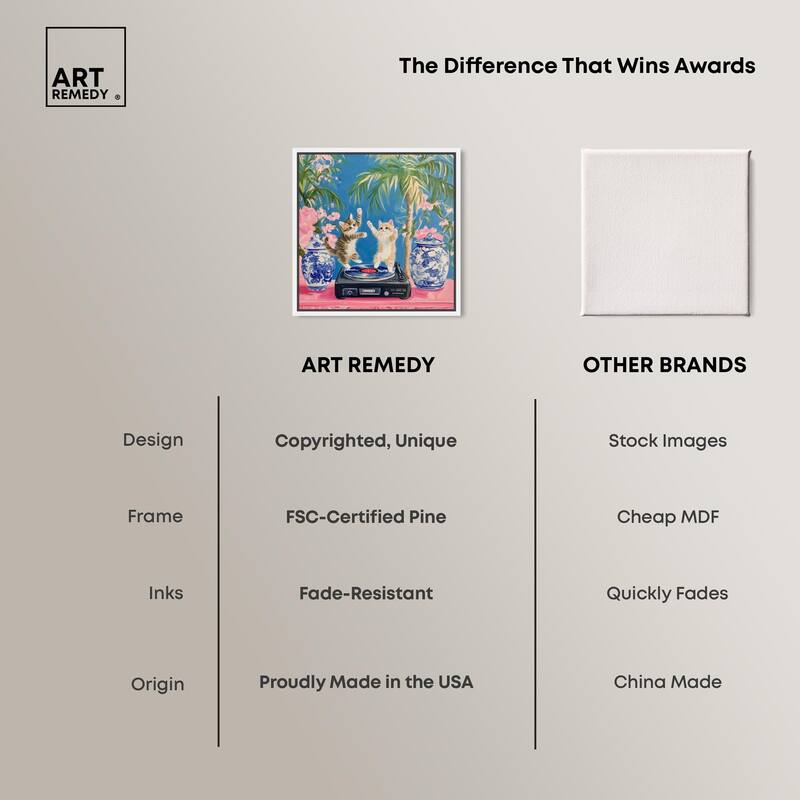 Turntable Twirlers Canvas by Art Remedy