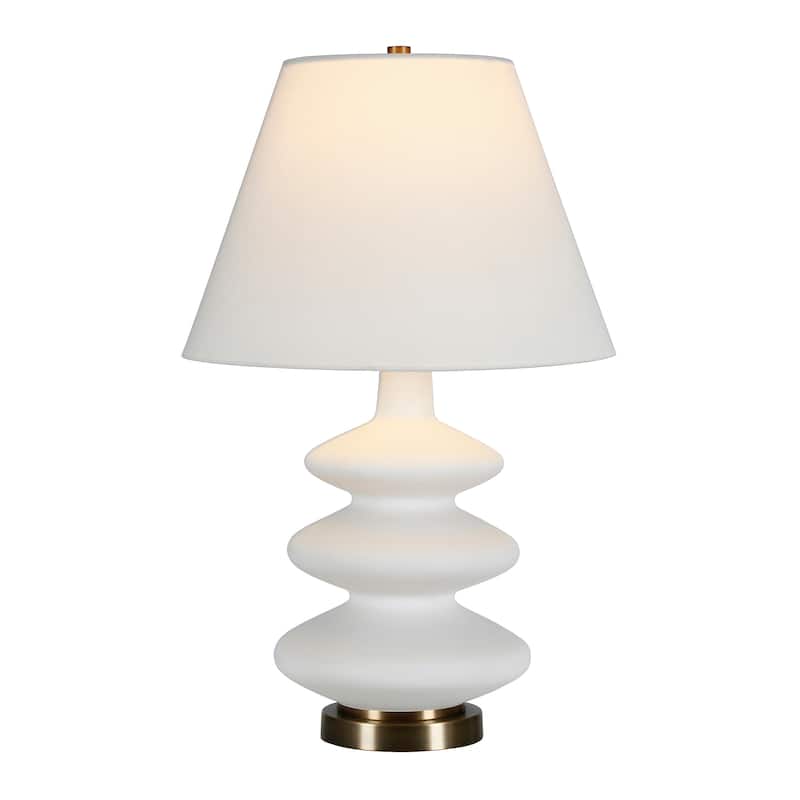 Carleta Matte White Triple Gourd Lamp