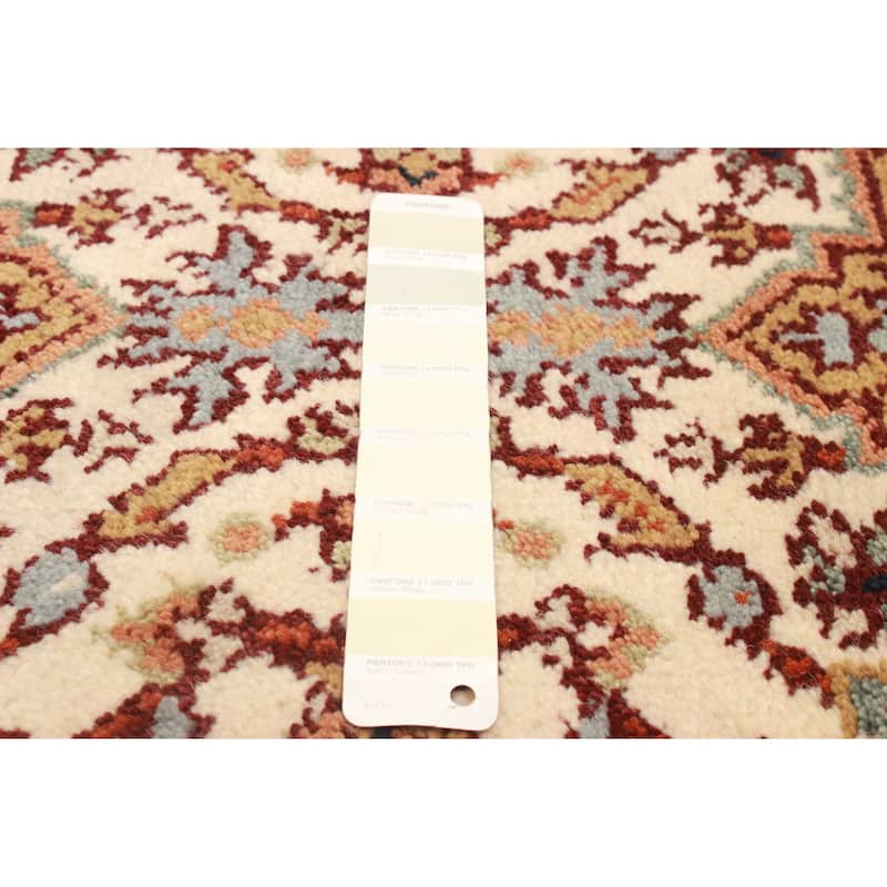 ECARPETGALLERY Hand-knotted Serapi Heritage Cream Wool Rug - 2'7 x 10'0