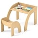 preview thumbnail 1 of 18, Costway Kids Desk and Chair Set Wooded Toddler Table and Chair Set - See Details