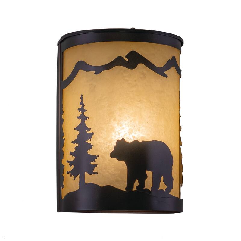 Vaxcel Lighting Bozeman 1 Light Wall Sconce - Burnished Bronze