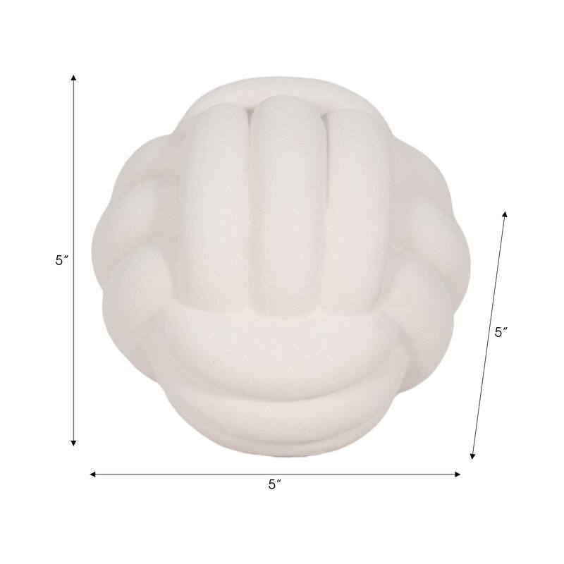 Sagebrook Home Modern Stoneware Ceramic Orb Decorative Accent Sculpture for Contemporary Spaces