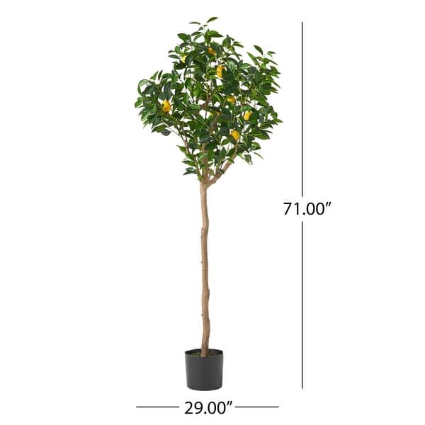 Wallowa Artificial Tabletop Lemon Tree by Christopher Knight Home ...