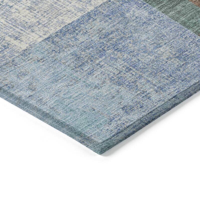HomeRoots Geometric Traditional Rectangle Outdoor Rug