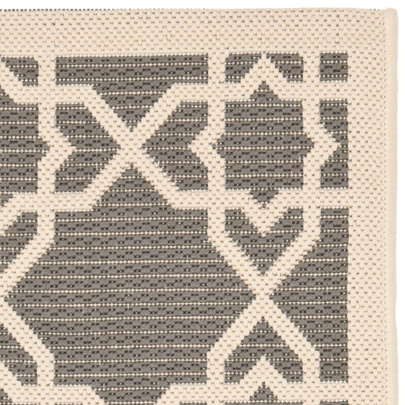 SAFAVIEH Courtyard Lawanda Trellis Indoor/ Outdoor Waterproof Patio Backyard Rug