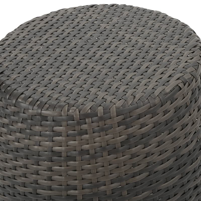 Pierce Outdoor 3-Piece Wicker Stacking Chair Chat Set by Christopher Knight Home