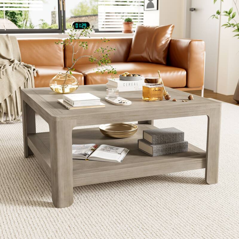 Christopher Knight Home- Thalassa Engineered Wood Square Coffee Table With Storage