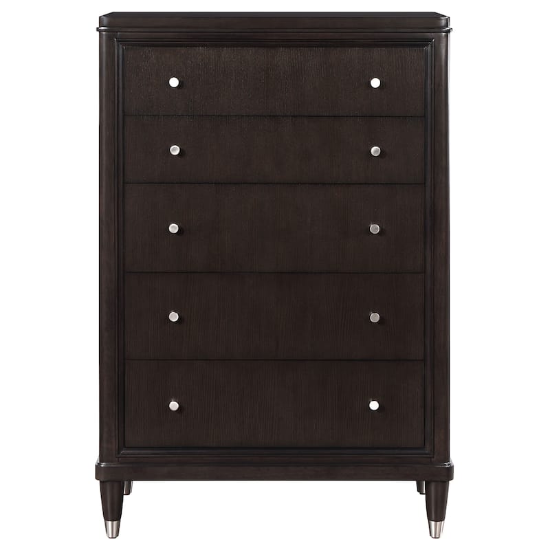 Emberlyn Mid-Century Modern 5-drawer Bedroom Chest Brown