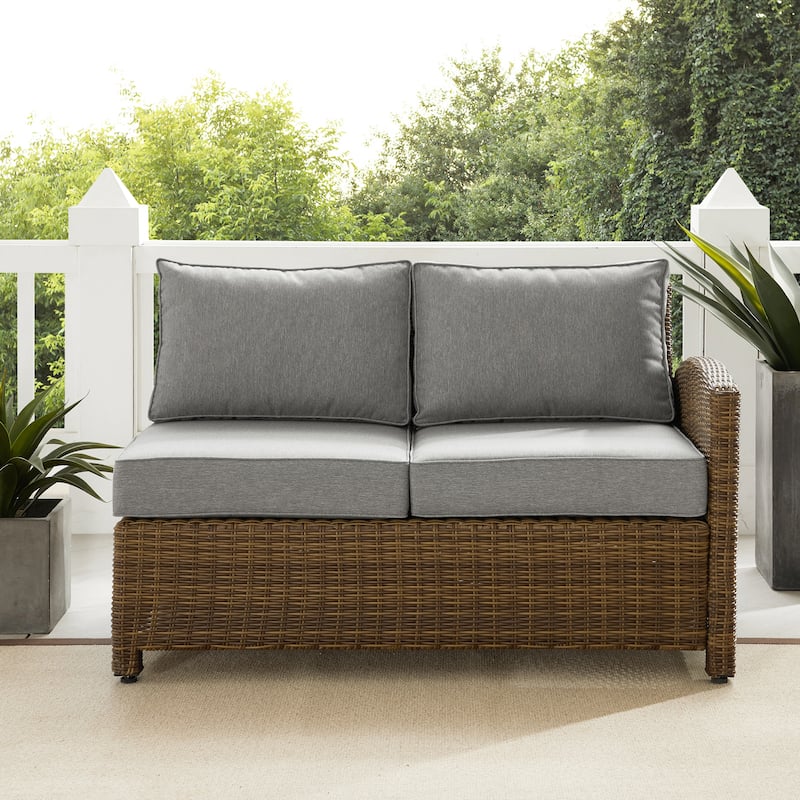 Crosley Bradenton Outdoor Wicker Sectional Right Side Loveseat - 52.75 "W x 31.5 "D x 32.5 "H