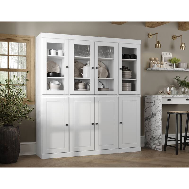 Palace Imports 100% Solid Wood 65" Kitchen China Pantry Cabinet - 65" x 71.5"