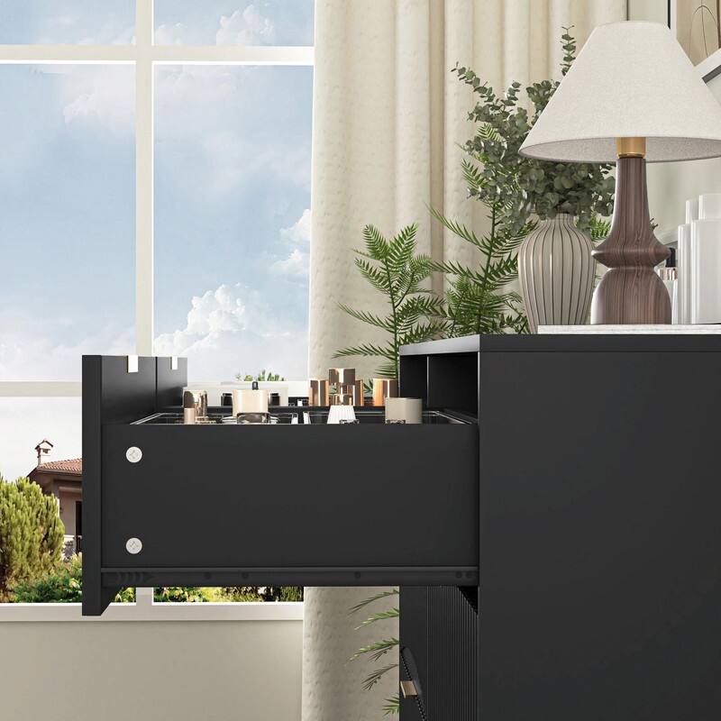 47.2" Modern 8-Drawer Wooden Dresser for Bedroom