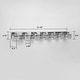 preview thumbnail 5 of 9, 6/7 Light Bathroom Vanity Light Wall Sconce with Crystal Shade