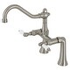preview thumbnail 2 of 2, Restoration Deck Mount Clawfoot Tub Faucet Brushed Nickel
