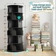 preview thumbnail 70 of 102, 4/5/6 Tiers Round Rotating Bookcase, Revolving Floor Standing Bookshelf Corner Organizer Display