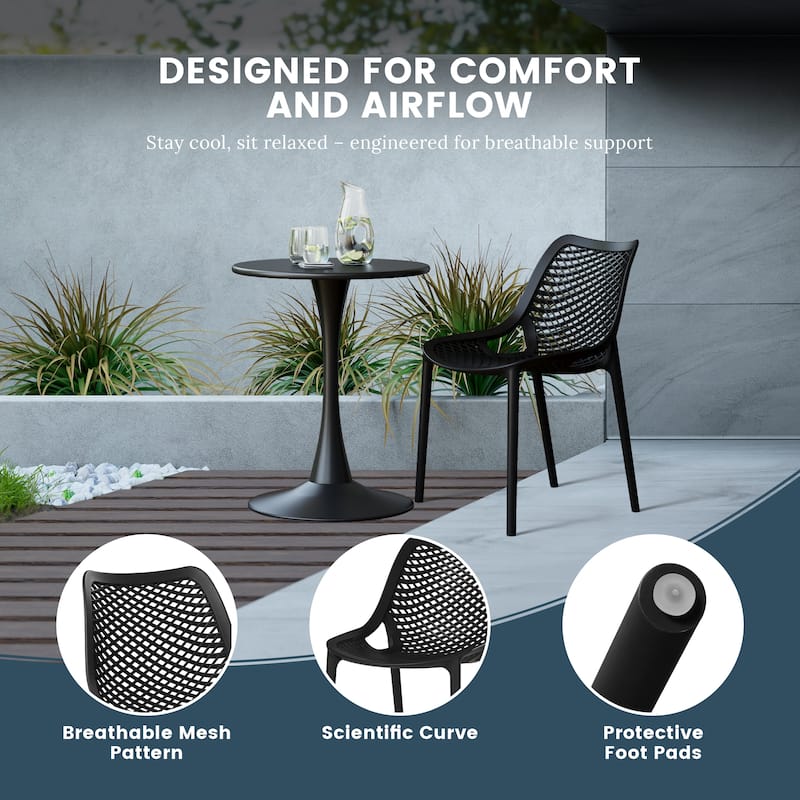 Frond and Form 6-Person Outdoor Rectangular Dining Set