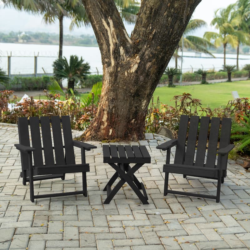 Santorini Fully Assembled All-Weather Recycled HDPE Outdoor Folding Side Table